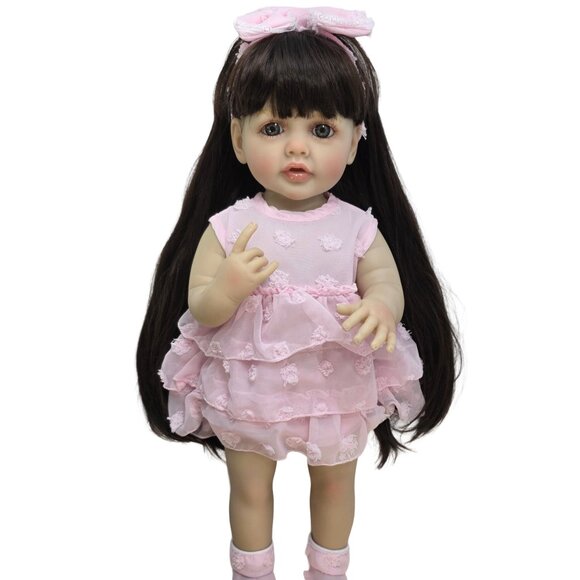 55 cm Babylistic Soft Silicone Vinyl Talking Reborn Doll very realistic - Picture 1 of 12